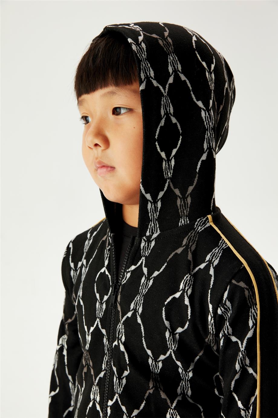 Nebbati Erkek Çocuk Desenli Eşofman Üstü