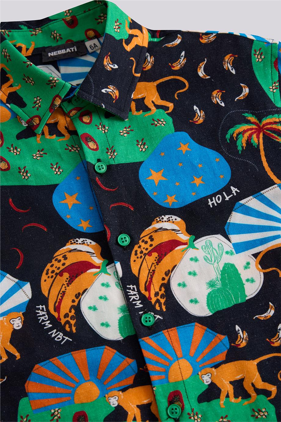 Nebbati Boy Patterned ShirtNebbati Boy Patterned Shirt