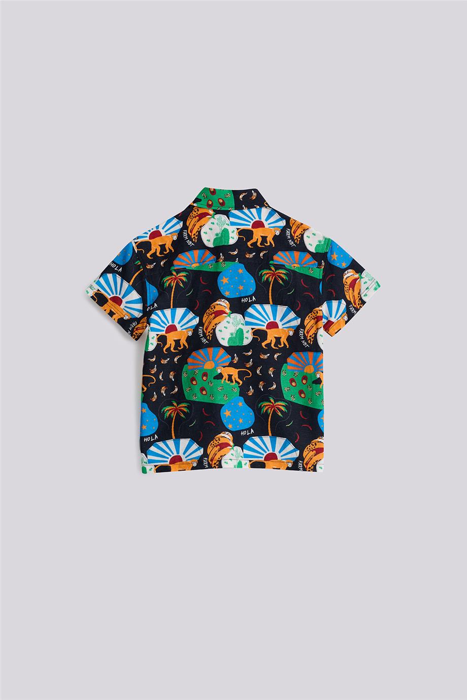 Nebbati Boy Patterned ShirtNebbati Boy Patterned Shirt