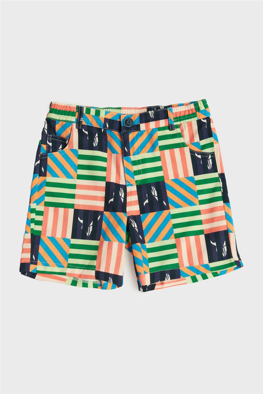Nebbati Erkek Çocuk Desenli Şort