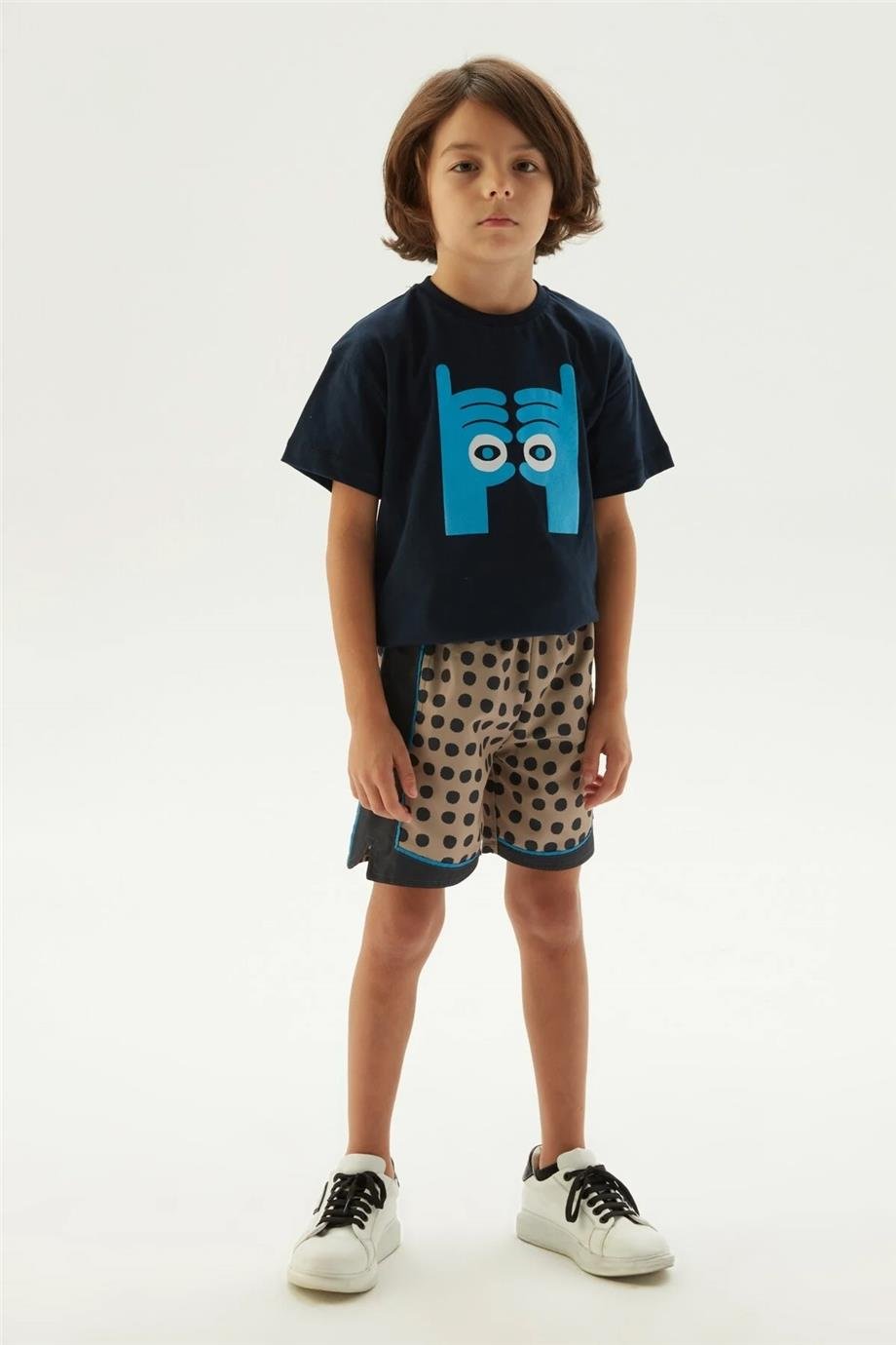 Nebbati Erkek Çocuk Desenli Şort