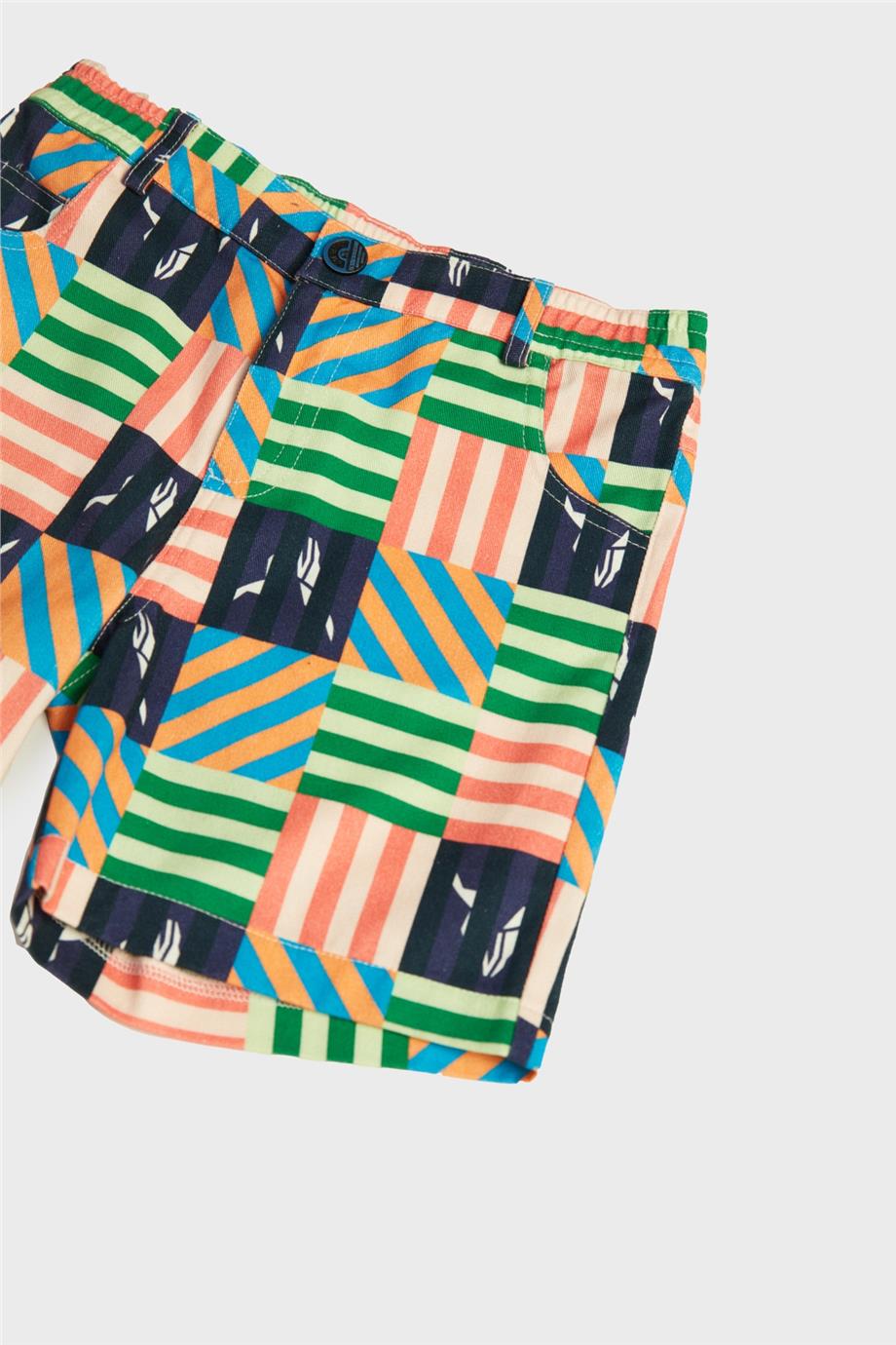 Nebbati Erkek Çocuk Desenli Şort