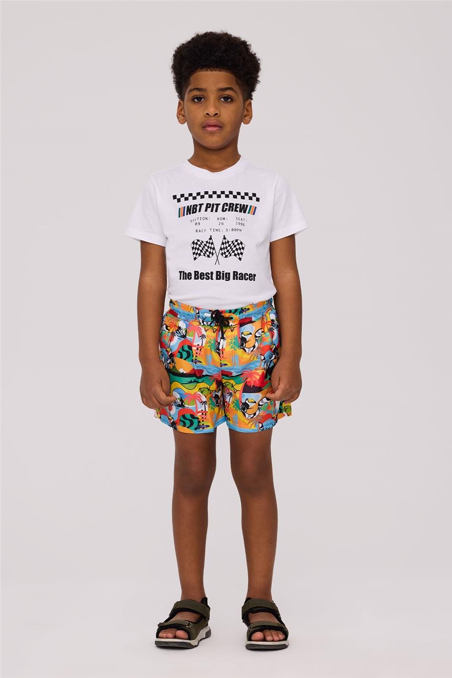 Nebbati Erkek Çocuk Desenli ŞortNebbati Erkek Çocuk Desenli Şort