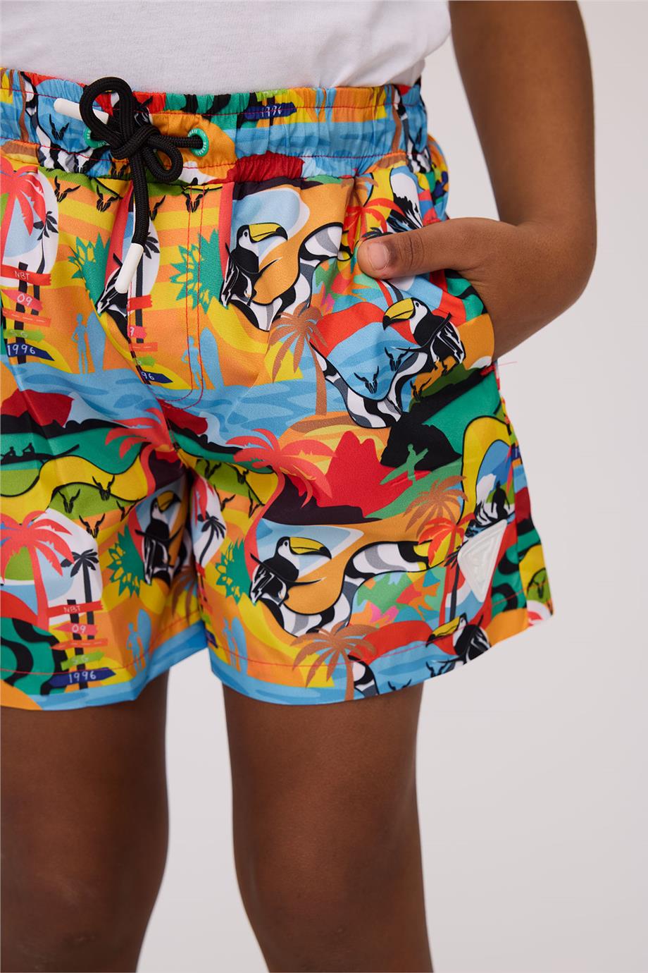 Nebbati Erkek Çocuk Desenli ŞortNebbati Erkek Çocuk Desenli Şort