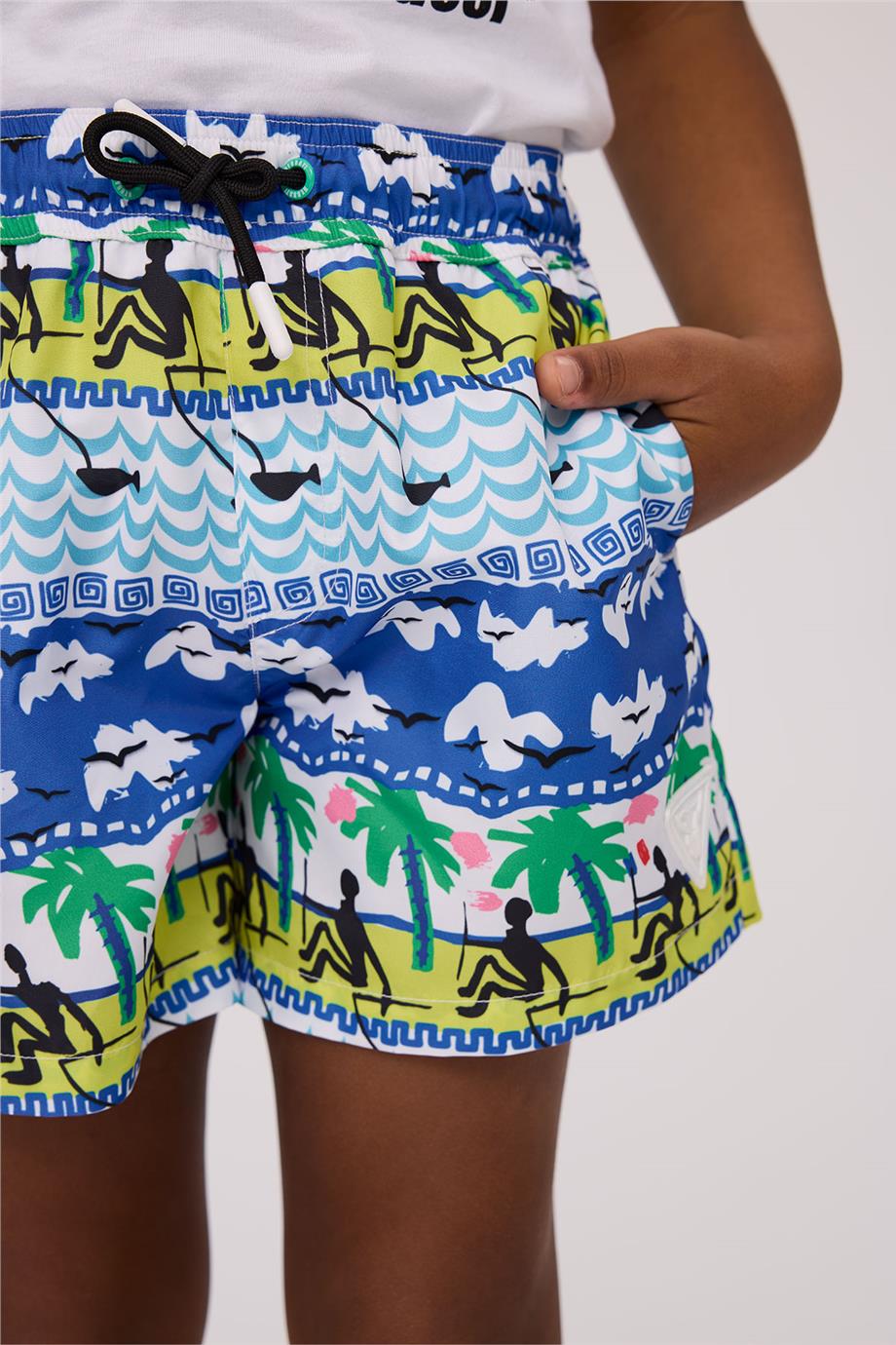 Nebbati Erkek Çocuk Desenli ŞortNebbati Erkek Çocuk Desenli Şort