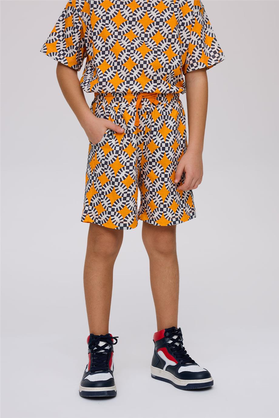 Nebbati Erkek Çocuk Desenli ŞortNebbati Erkek Çocuk Desenli Şort