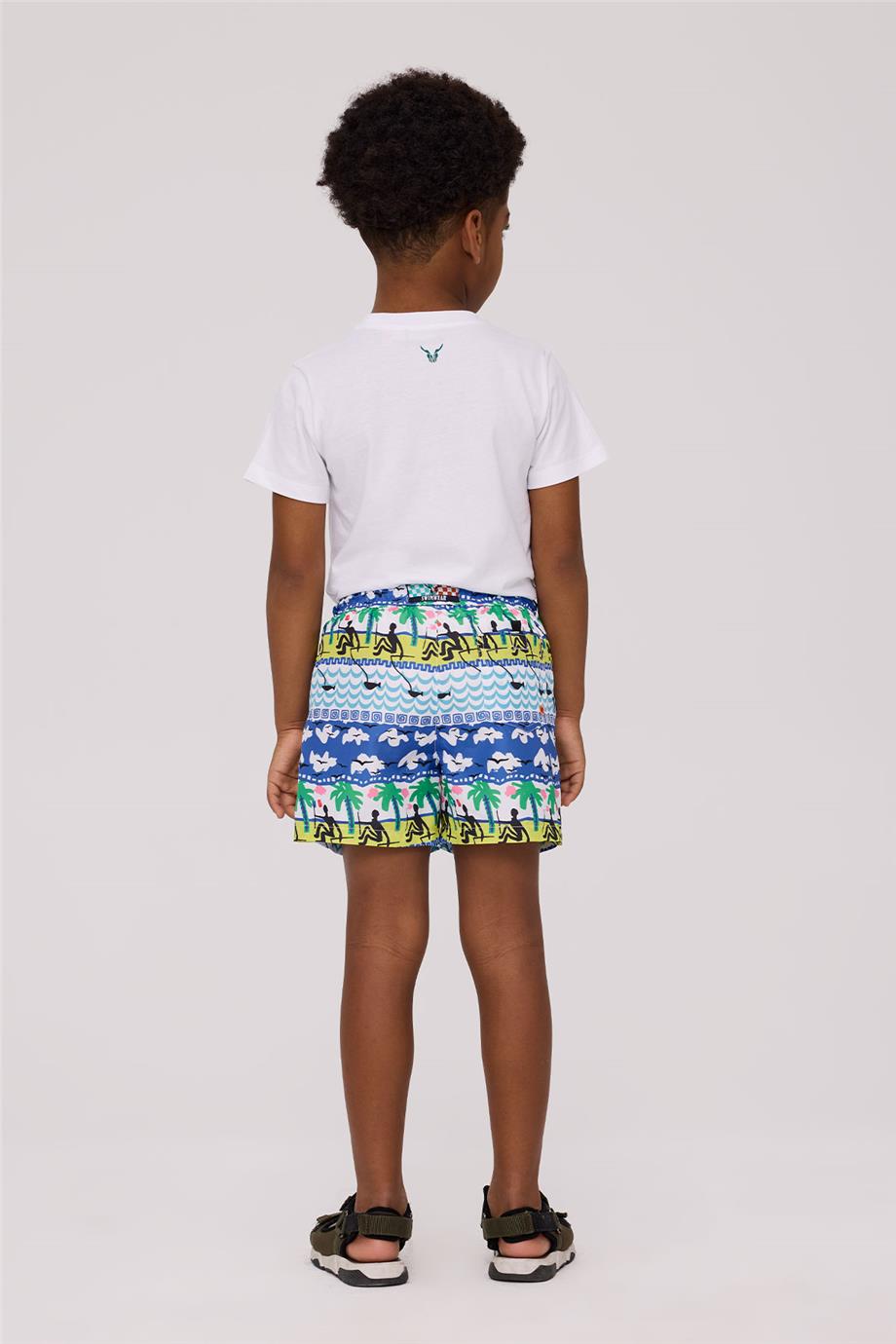 Nebbati Erkek Çocuk Desenli ŞortNebbati Erkek Çocuk Desenli Şort