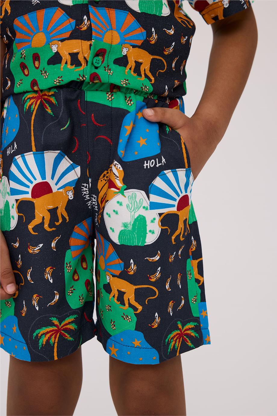 Nebbati Boy Patterned ShortsNebbati Boy Patterned Shorts