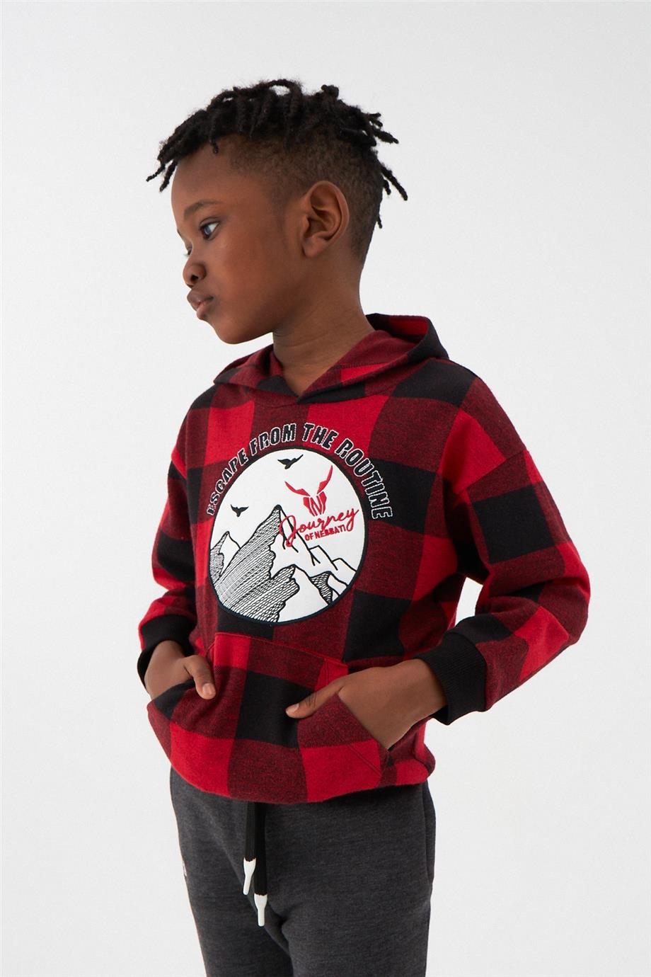 Nebbati Erkek Çocuk Desenli Sweatshirt