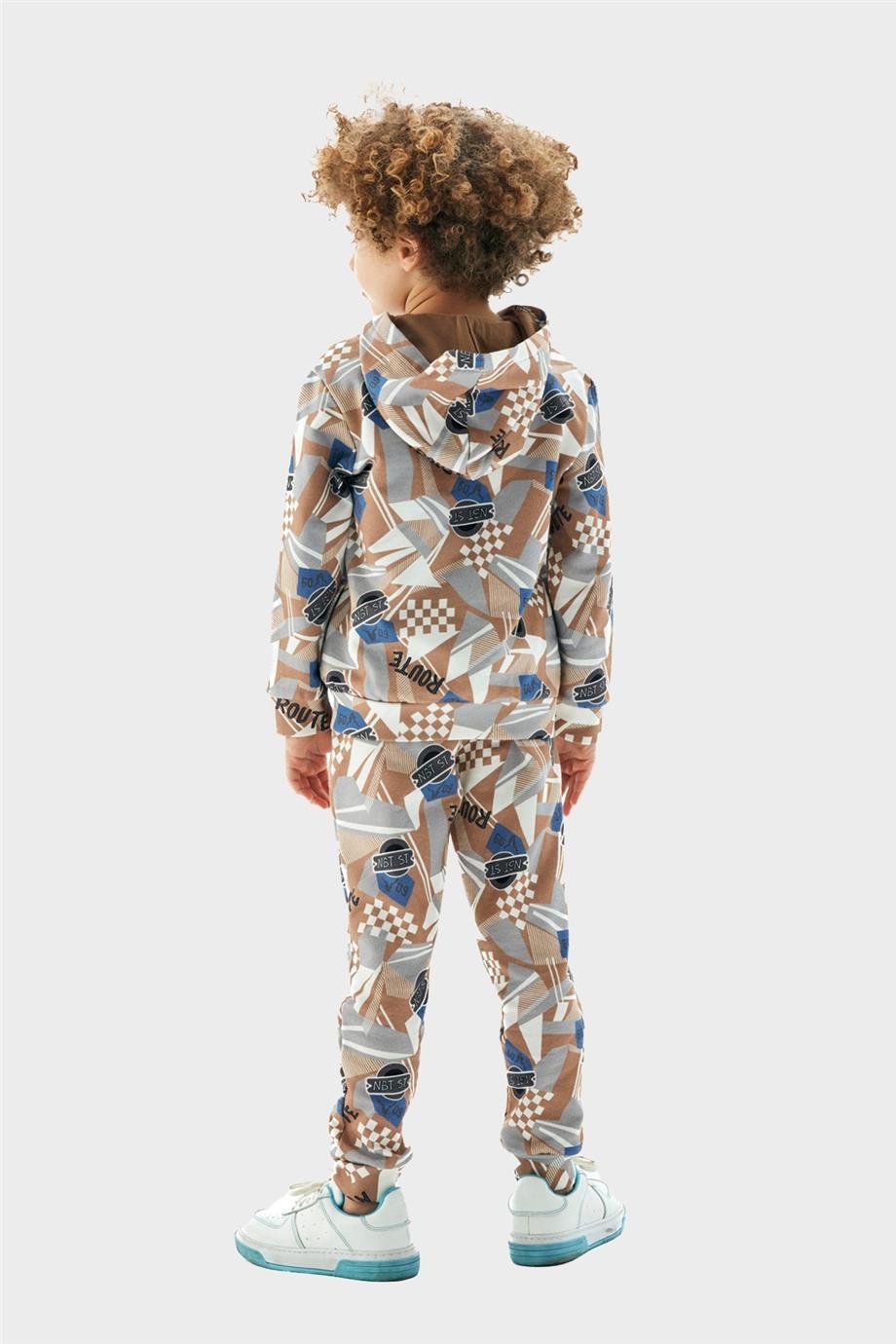 Nebbati Erkek Çocuk Desenli Sweatshirt