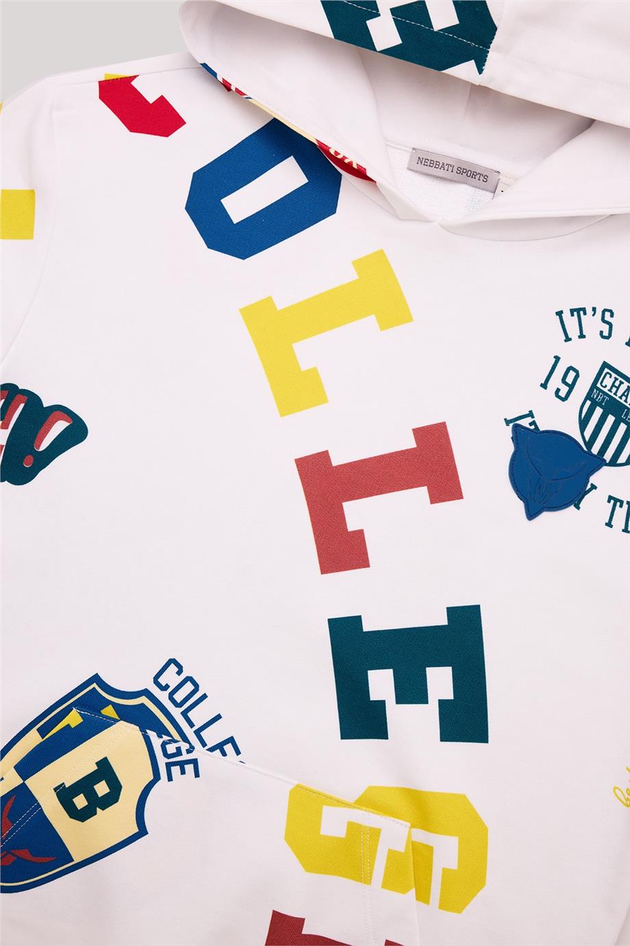 Nebbati Erkek Çocuk Desenli Sweatshirt