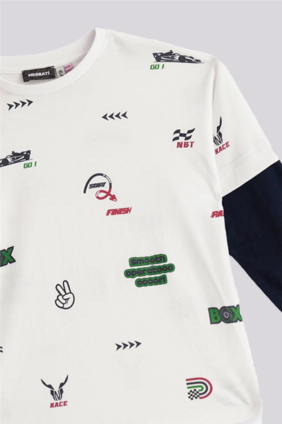 Nebbati Erkek Çocuk Desenli TişörtNebbati Erkek Çocuk Desenli Tişört