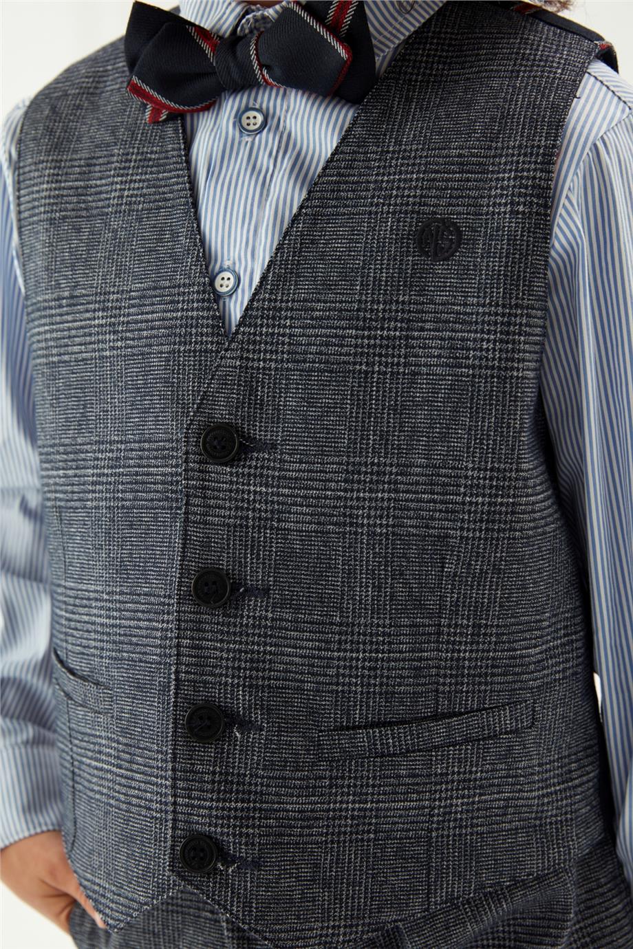 Nebbati Erkek Çocuk Desenli Yelek