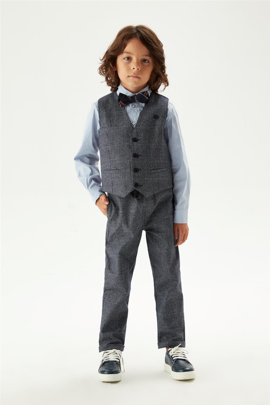 Nebbati Erkek Çocuk Desenli Yelek