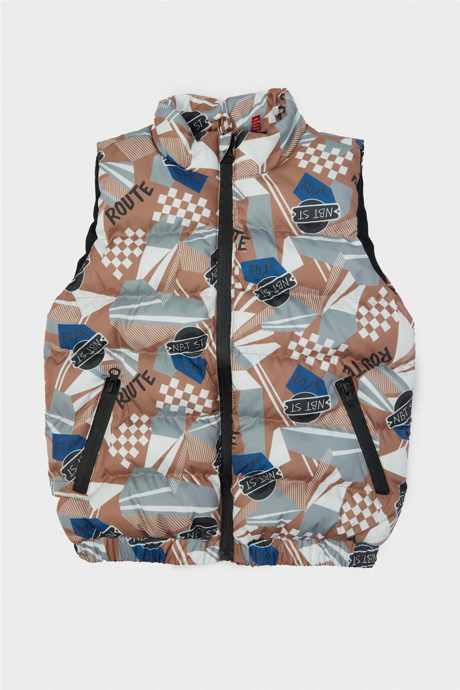 Nebbati Erkek Çocuk Desenli Yelek