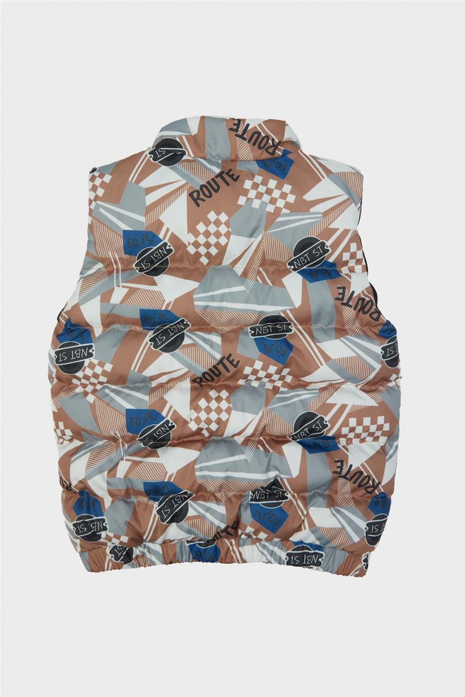 Nebbati Erkek Çocuk Desenli Yelek