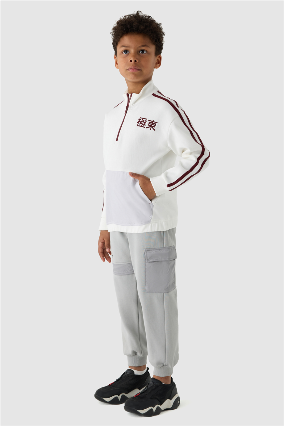 Nebbati Erkek Çocuk Dik Yaka SweatshirtNebbati Erkek Çocuk Dik Yaka Sweatshirt