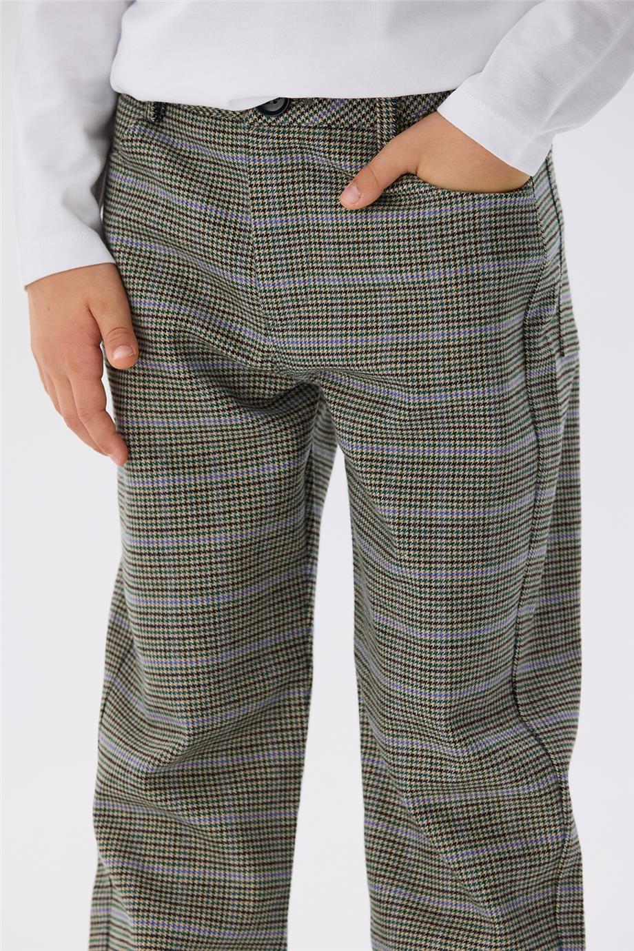 Nebbati Erkek Çocuk Ekose Pantolon