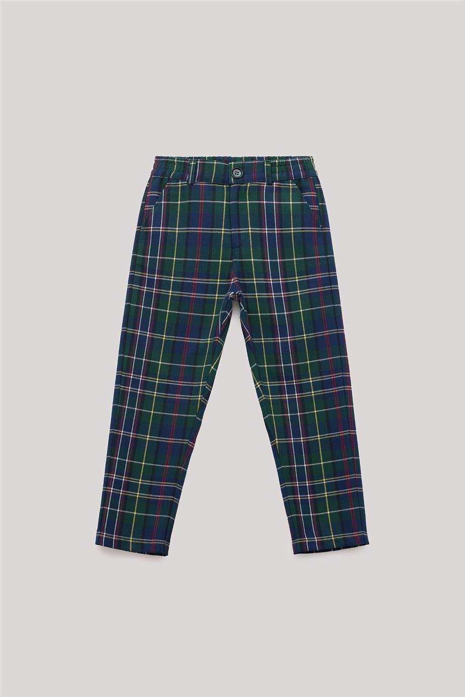 Nebbati Erkek Çocuk Ekose Pantolon