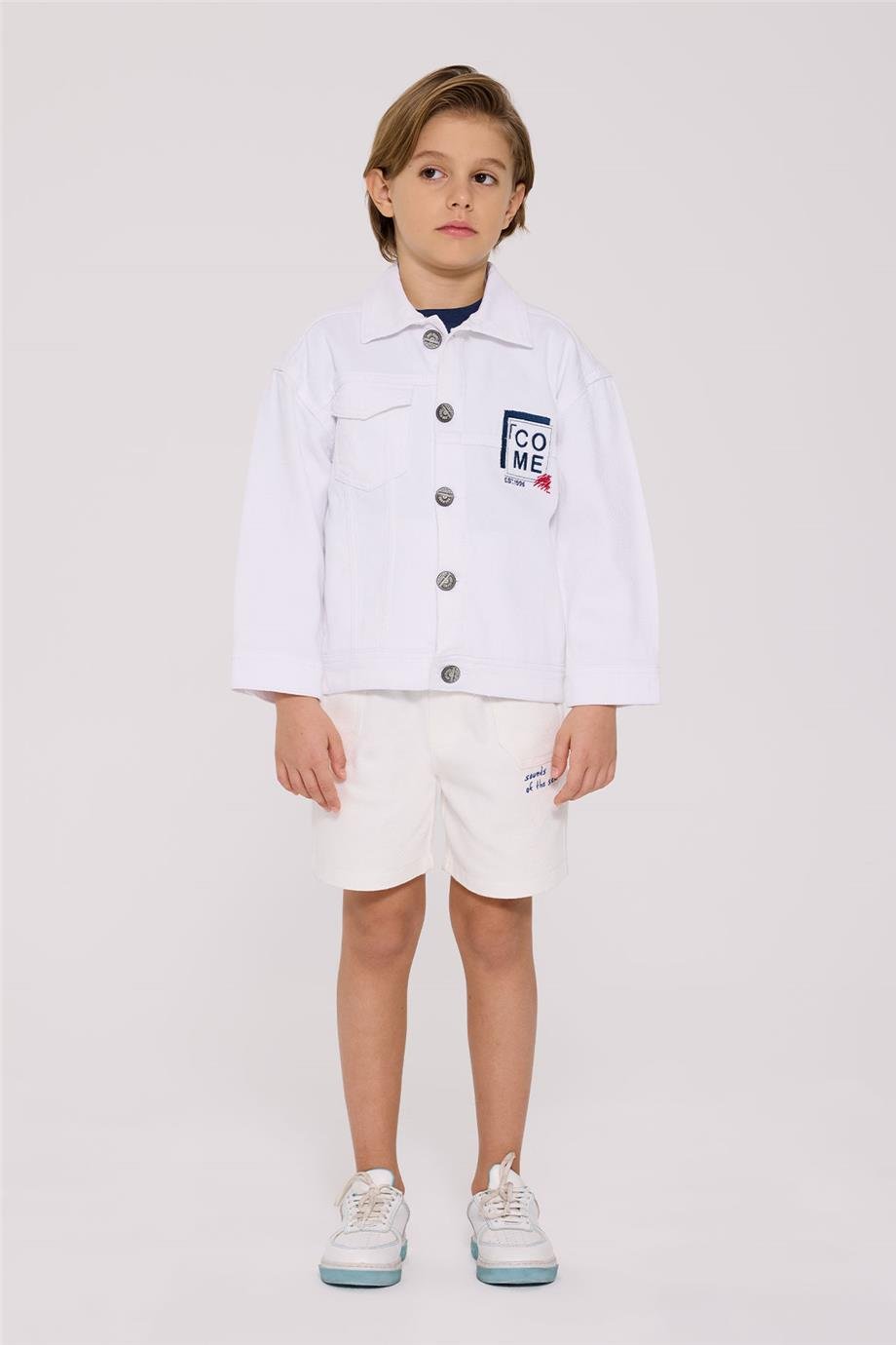 Nebbati Erkek Çocuk Ekru CeketNebbati Erkek Çocuk Ekru Ceket