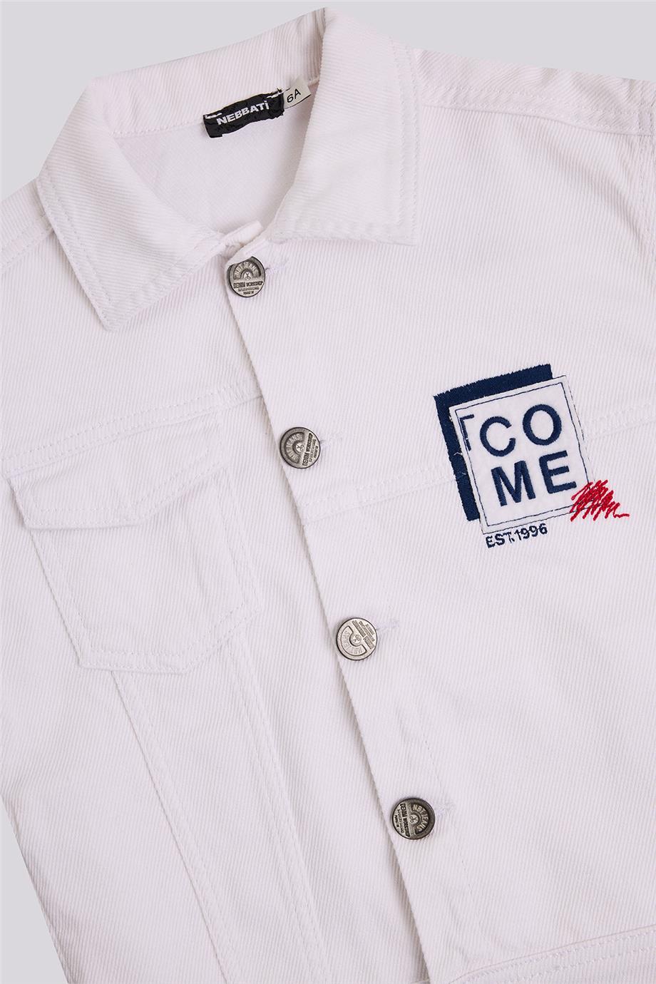 Nebbati Erkek Çocuk Ekru CeketNebbati Erkek Çocuk Ekru Ceket