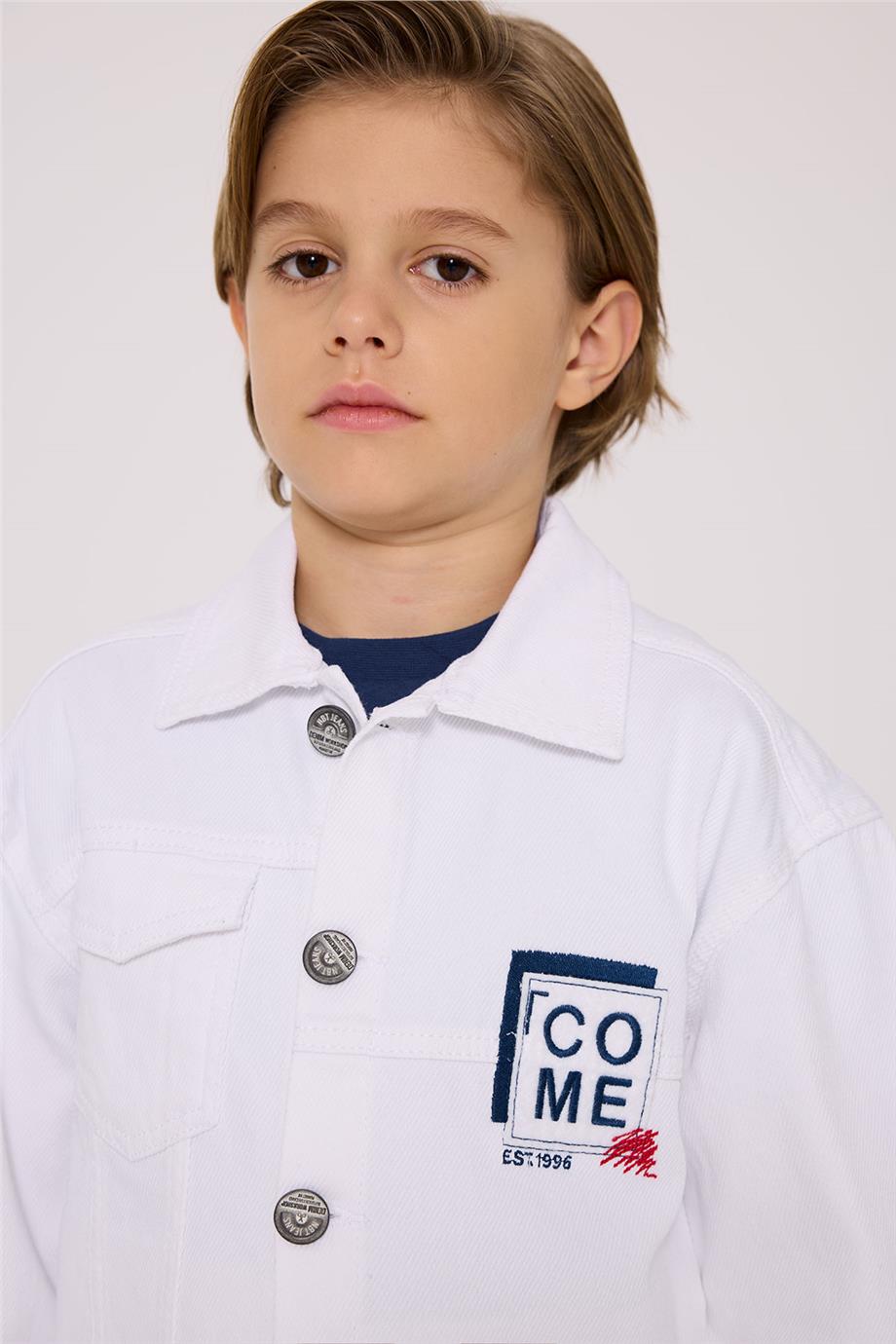 Nebbati Erkek Çocuk Ekru CeketNebbati Erkek Çocuk Ekru Ceket