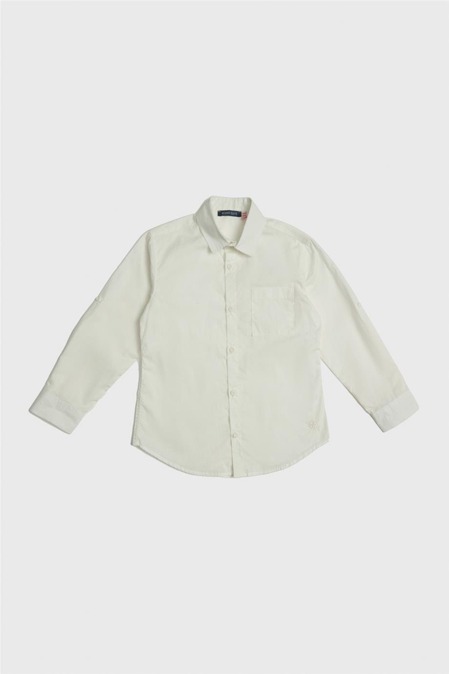 Nebbati Erkek Çocuk Ekru Gömlek
