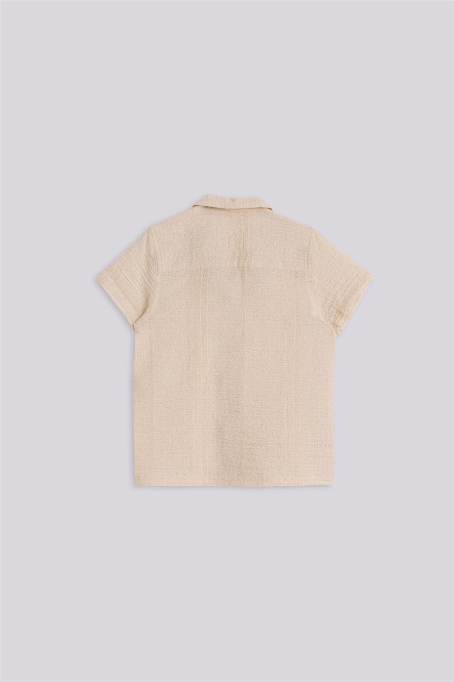 Nebbati Erkek Çocuk Ekru GömlekNebbati Erkek Çocuk Ekru Gömlek