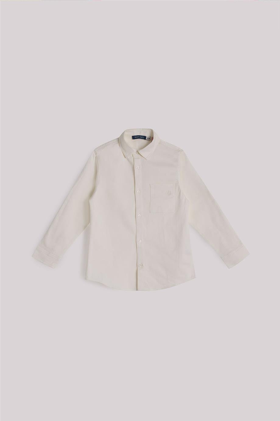Nebbati Erkek Çocuk Ekru GömlekNebbati Erkek Çocuk Ekru Gömlek