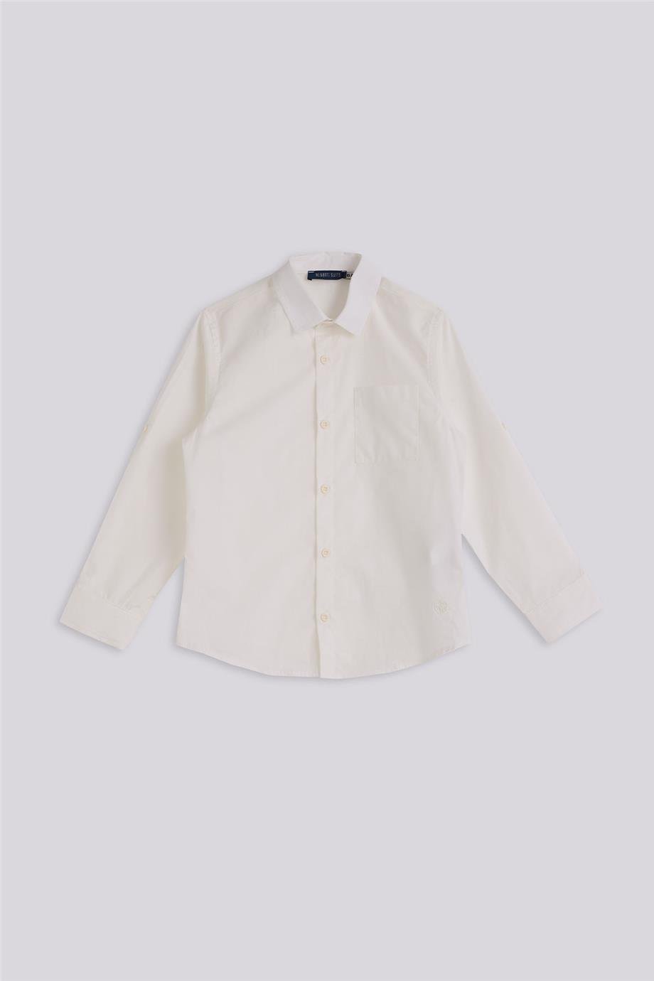 Nebbati Erkek Çocuk Ekru GömlekNebbati Erkek Çocuk Ekru Gömlek