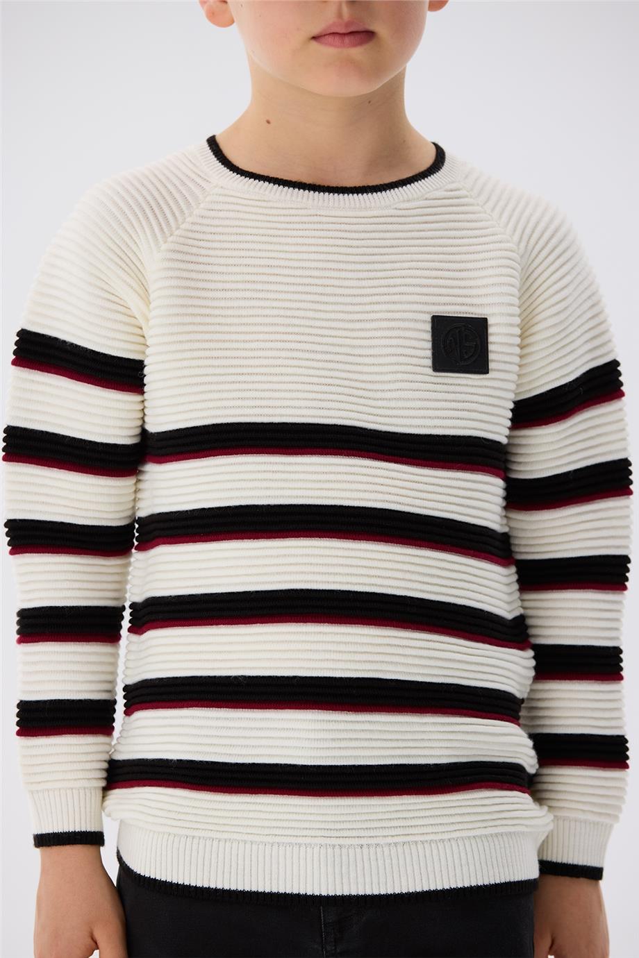 Nebbati Erkek Çocuk Ekru Kazak