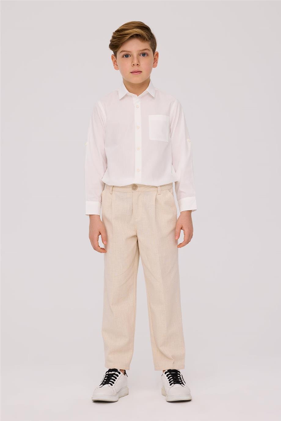 Nebbati Boy Ecru TrousersNebbati Boy Ecru Trousers