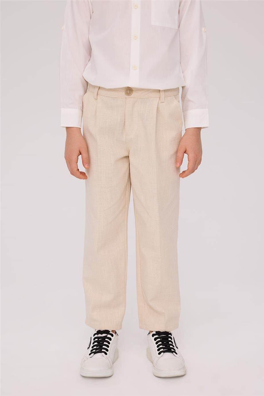 Nebbati Boy Ecru TrousersNebbati Boy Ecru Trousers