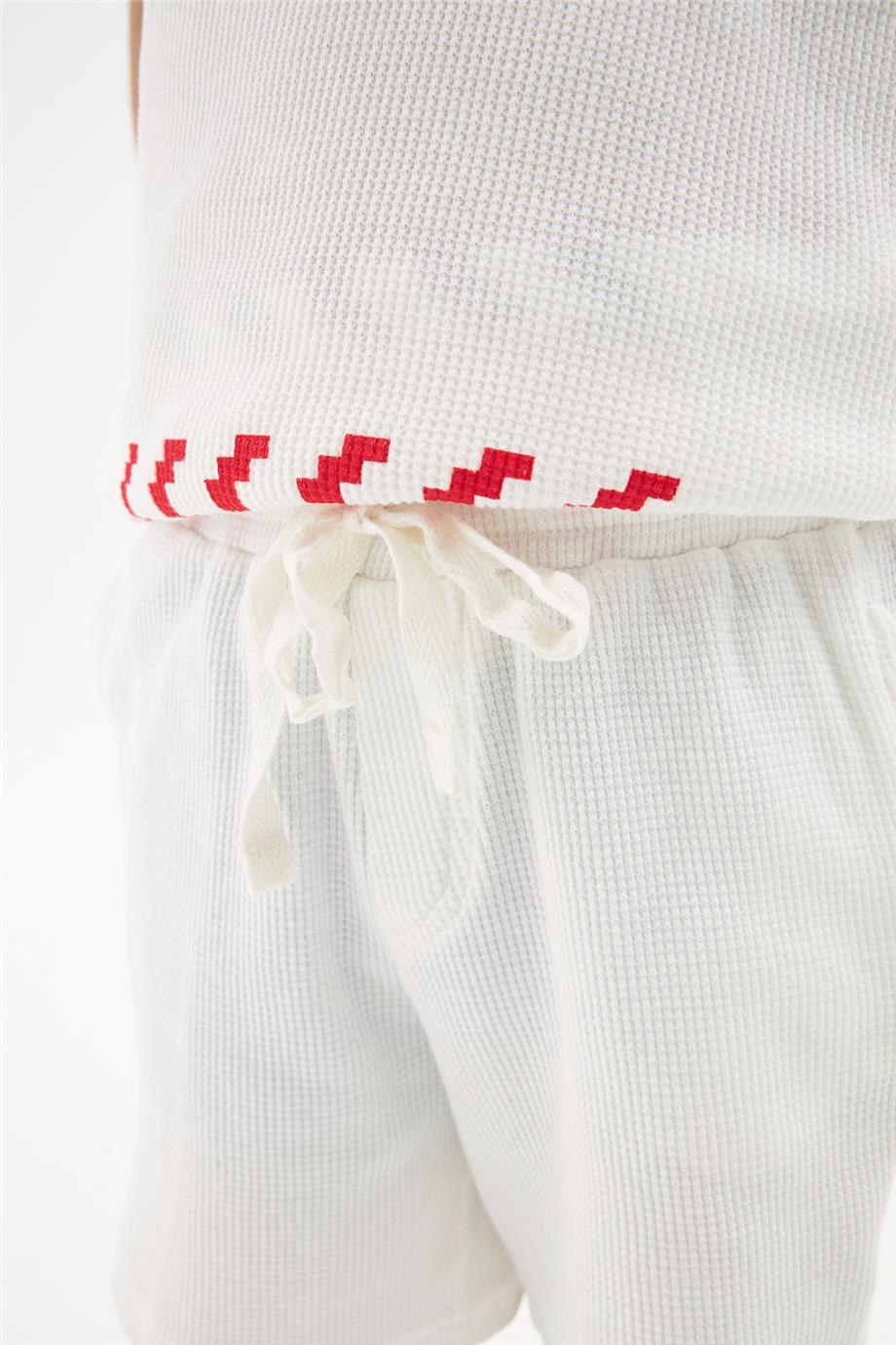 Nebbati Erkek Çocuk Ekru Şort