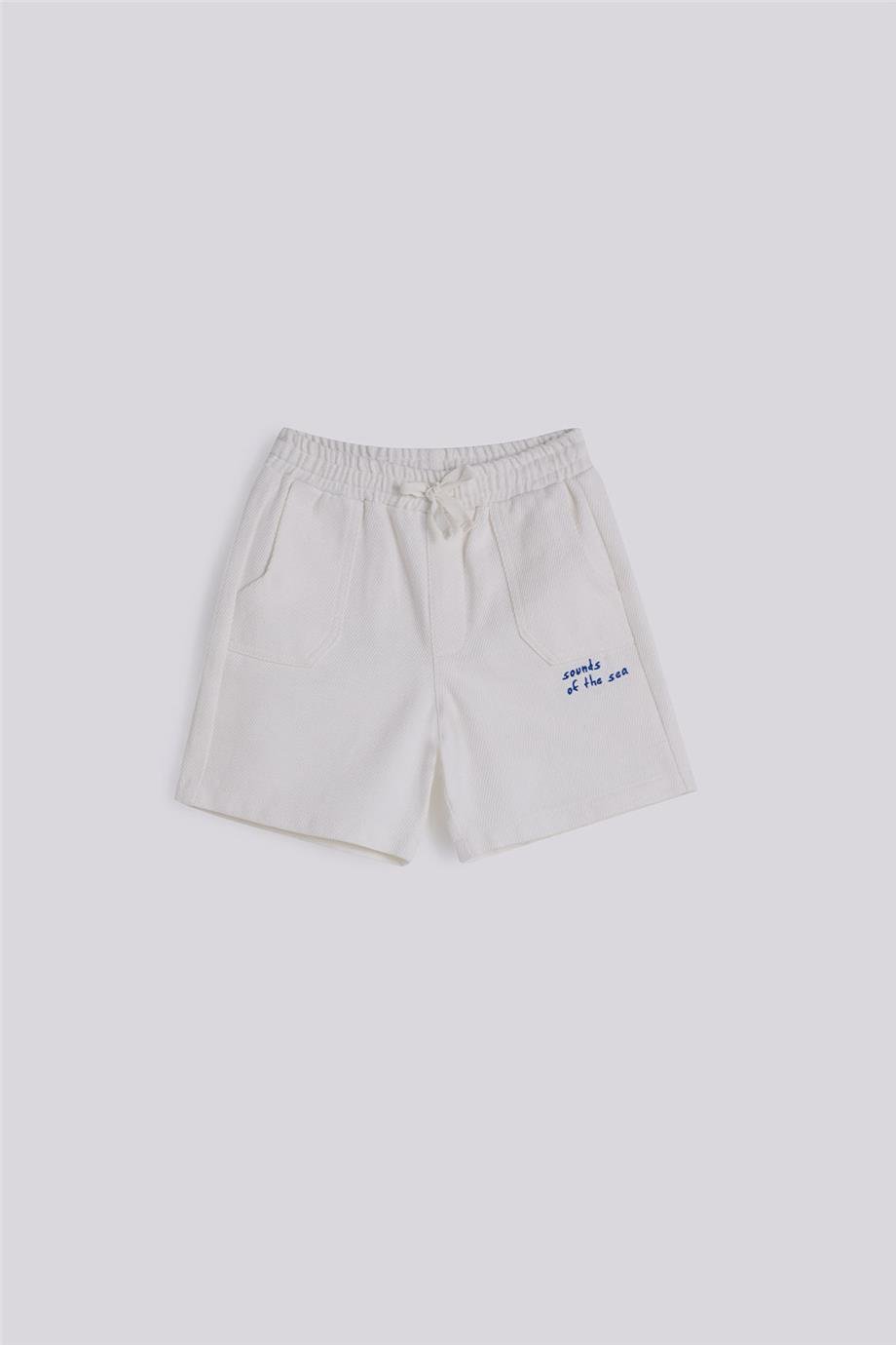 Nebbati Boy Ecru ShortsNebbati Boy Ecru Shorts