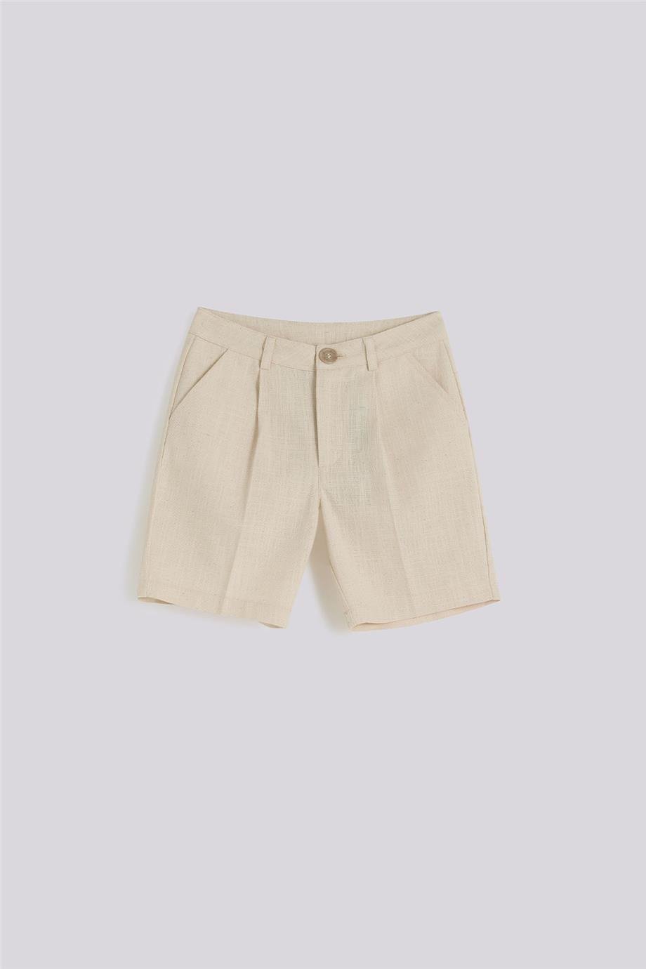 Nebbati Boy Ecru ShortsNebbati Boy Ecru Shorts