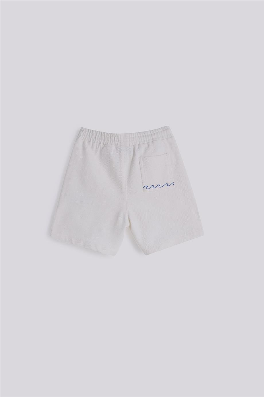 Nebbati Boy Ecru ShortsNebbati Boy Ecru Shorts