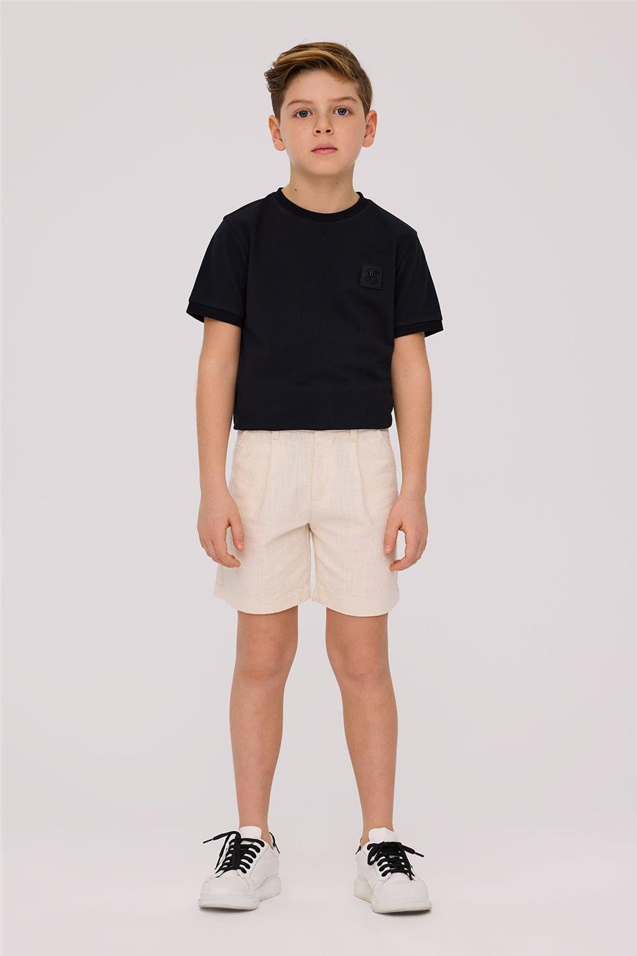 Nebbati Boy Ecru ShortsNebbati Boy Ecru Shorts