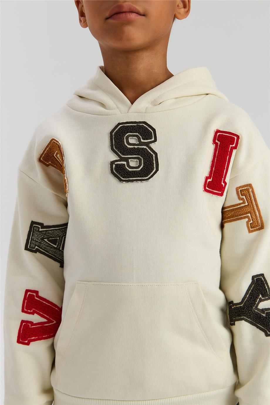 Nebbati Erkek Çocuk Ekru SweatshirtNebbati Erkek Çocuk Ekru Sweatshirt