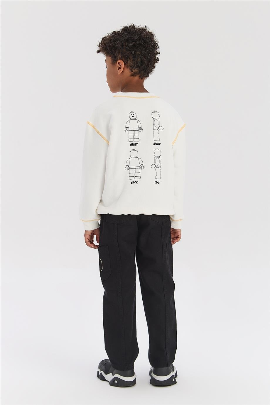 Nebbati Erkek Çocuk Ekru SweatshirtNebbati Erkek Çocuk Ekru Sweatshirt