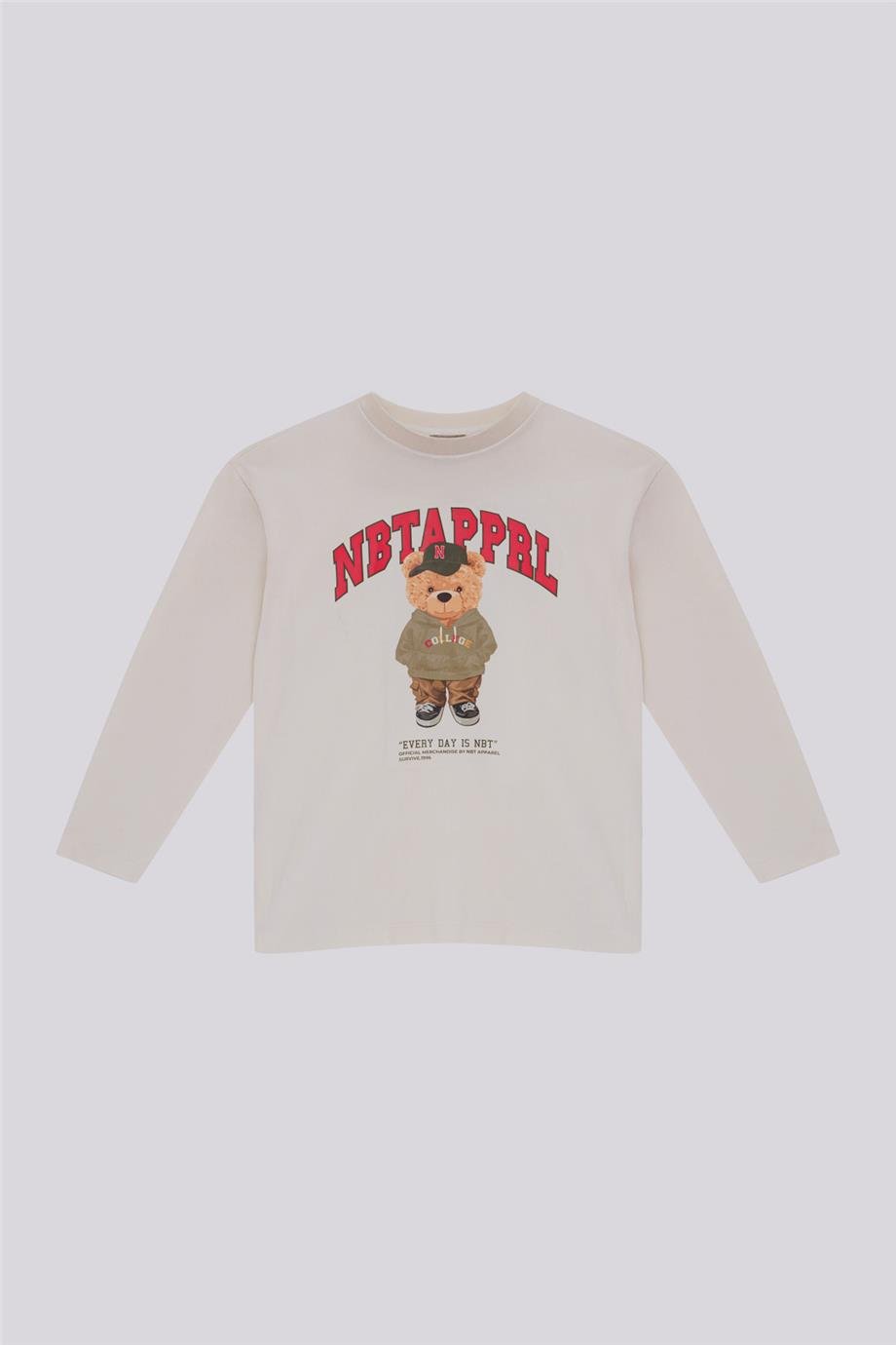 Nebbati Erkek Çocuk Ekru SweatshirtNebbati Erkek Çocuk Ekru Sweatshirt