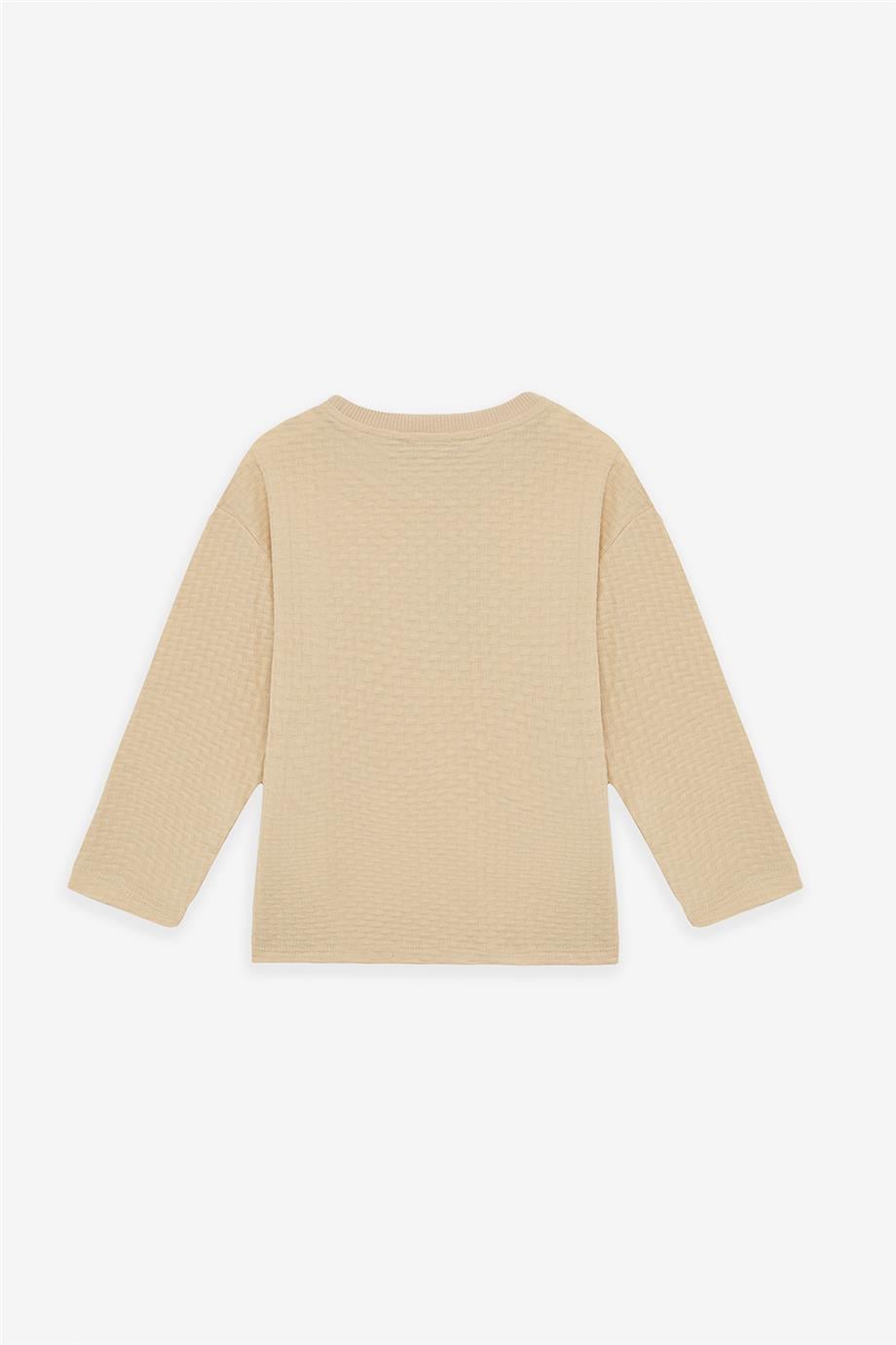 Nebbati Erkek Çocuk Ekru T-ShirtNebbati Erkek Çocuk Ekru T-Shirt