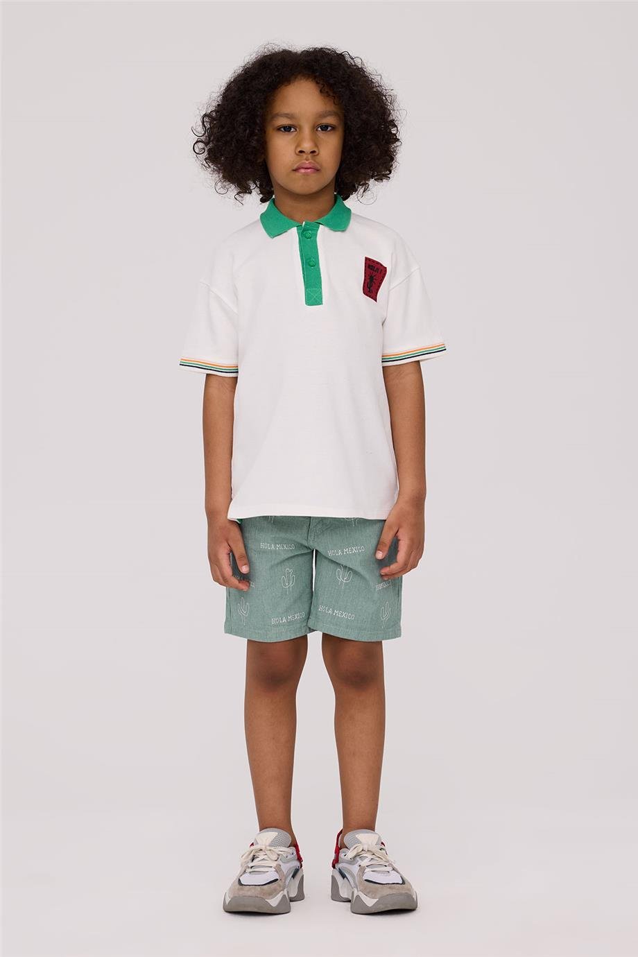 Nebbati Erkek Çocuk Ekru TshirtNebbati Erkek Çocuk Ekru Tshirt