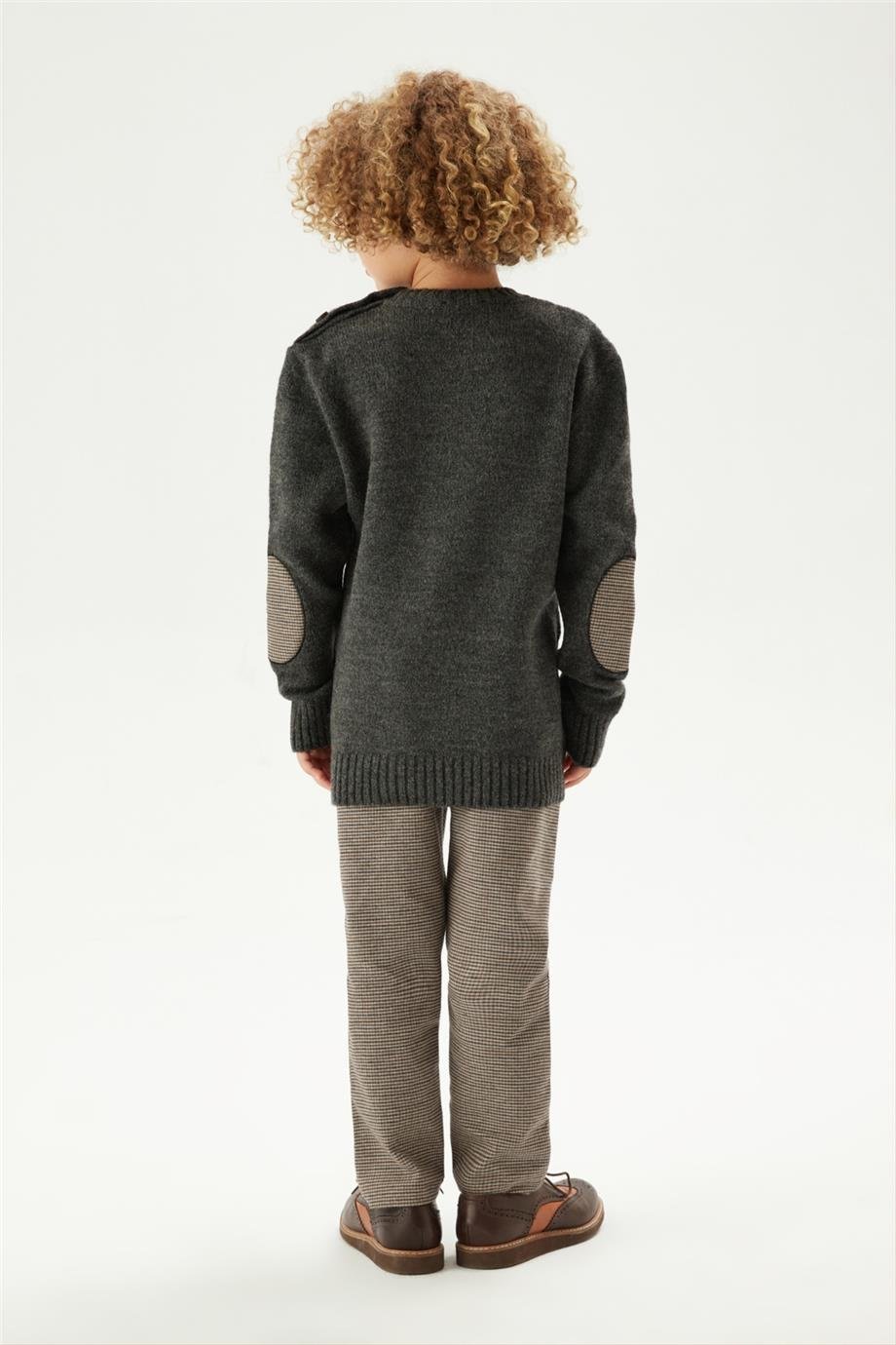 Nebbati Erkek Çocuk Gri Kazak