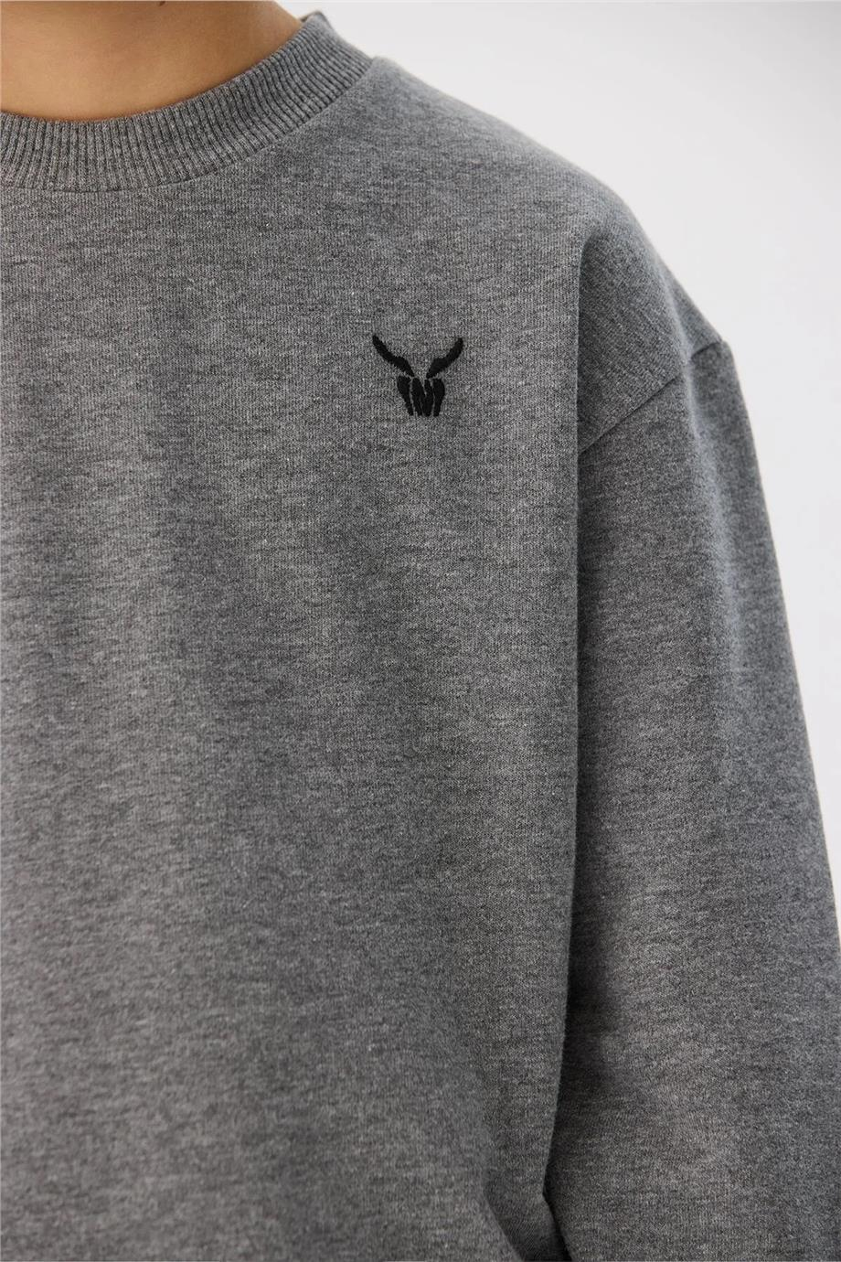 Nebbati Erkek Çocuk Gri Sweatshirt