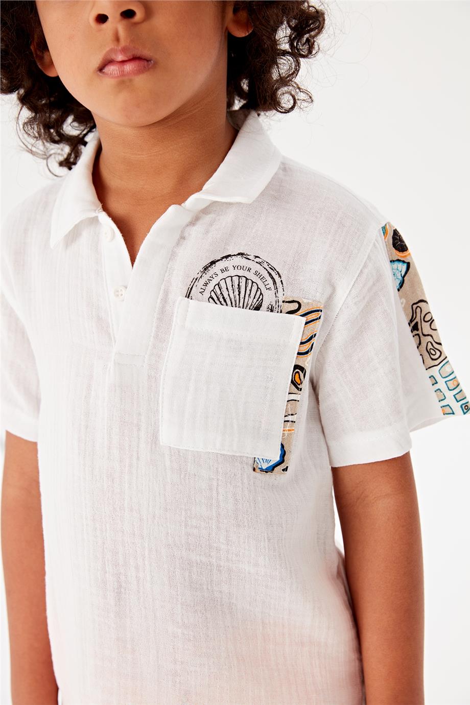 Nebbati Erkek Çocuk Gri T-Shirt