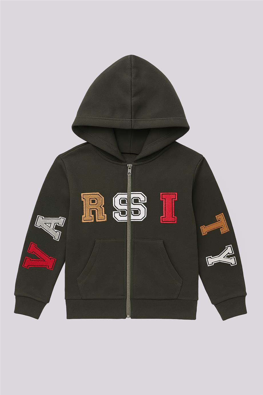 Nebbati Erkek Çocuk Haki Eşofman ÜstüNebbati Erkek Çocuk Haki Eşofman Üstü