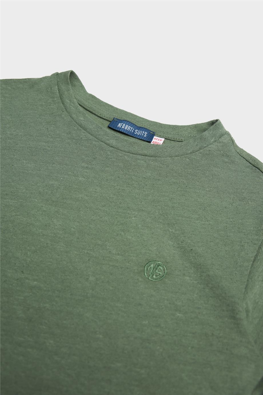 Nebbati Erkek Çocuk Haki Tshirt