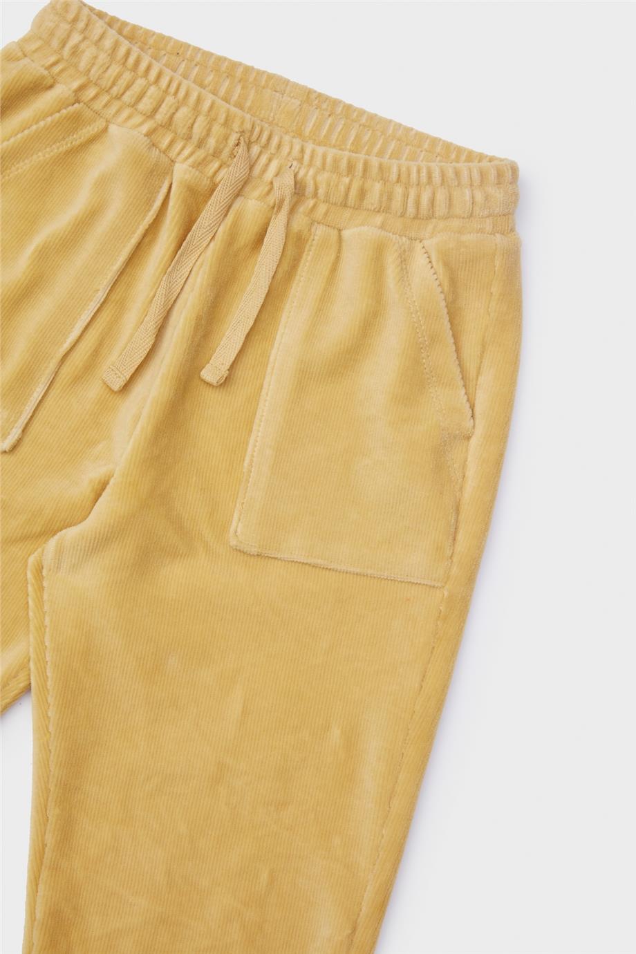 Nebbati Erkek Çocuk Hardal Eşofman Altı