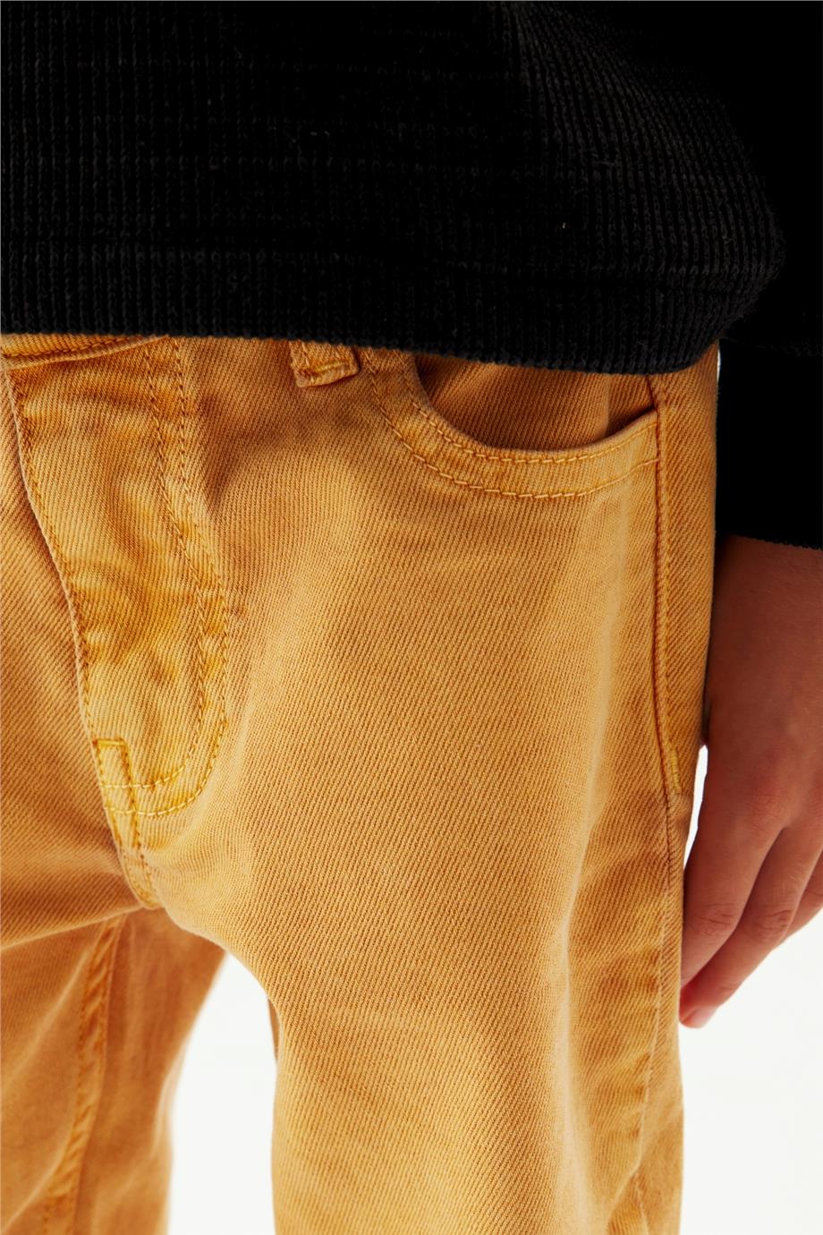 Nebbati Erkek Çocuk Hardal Pantolon